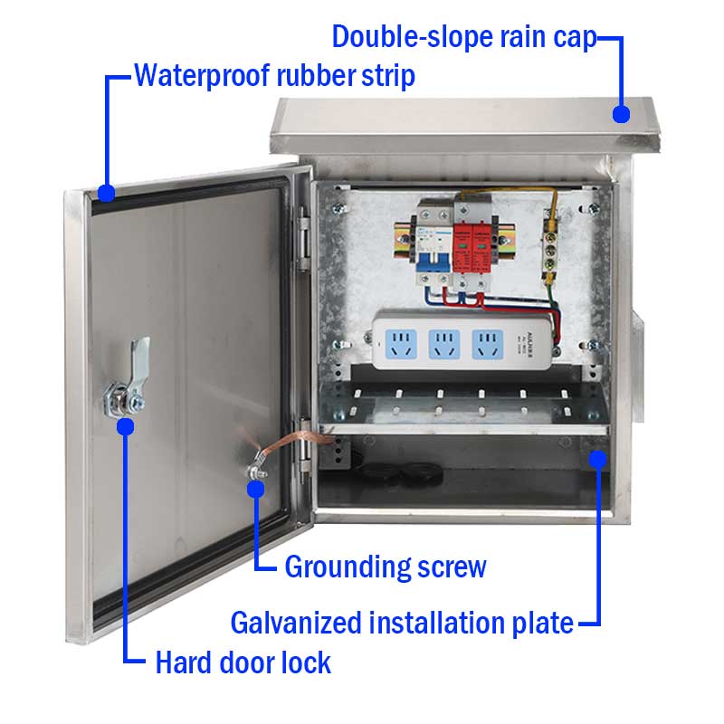 Customizable Monitoring Box Metal Enclosure Waterproof Distribution Box Electrical Control Panel Box
