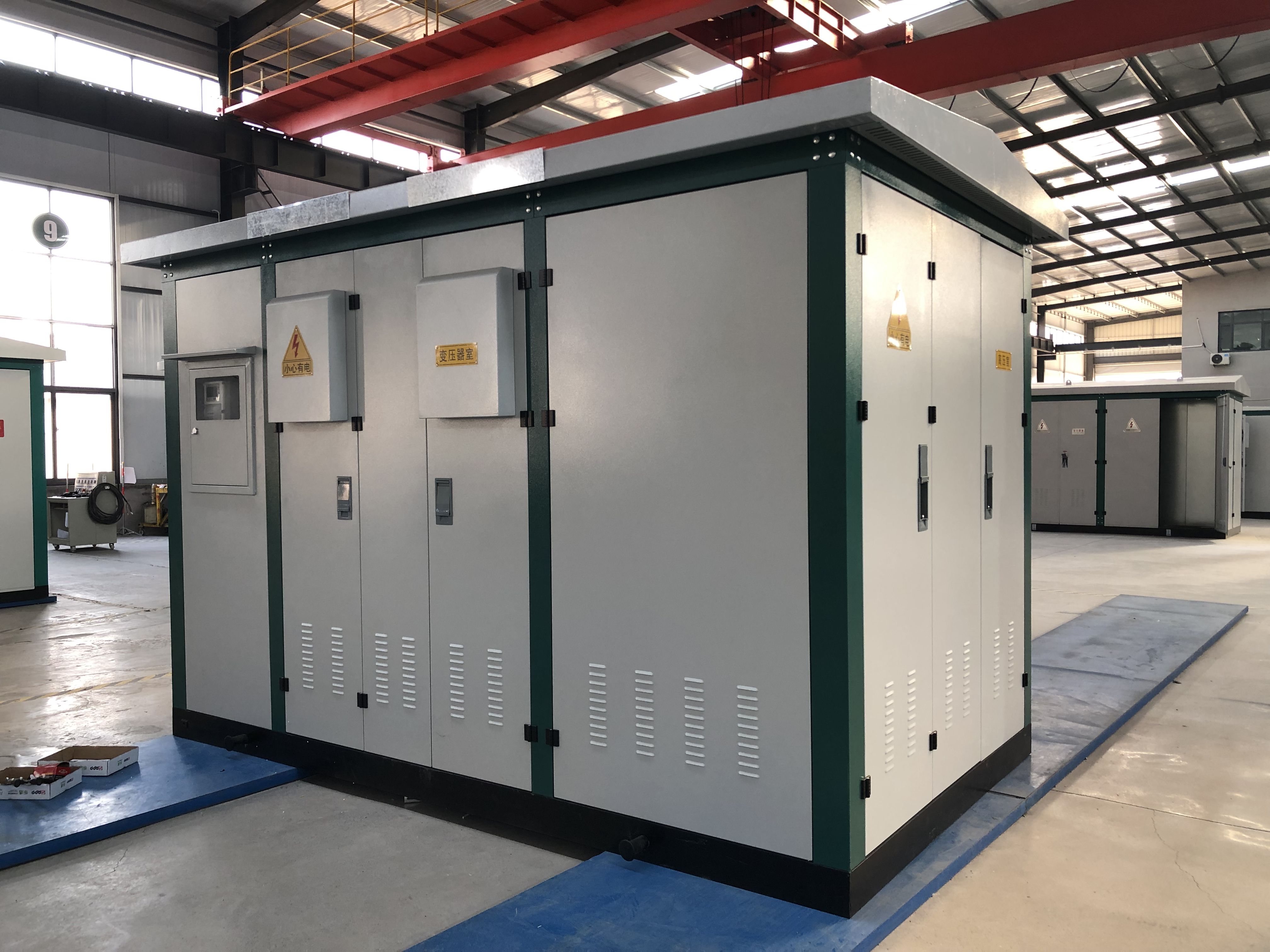 Prefabricated Electrical Substation Open Door View