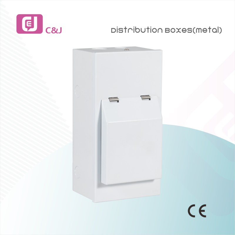 China Supplier 4way Surface Metal Consumer Unit Distribution Box with DIN Rail Modular Kit