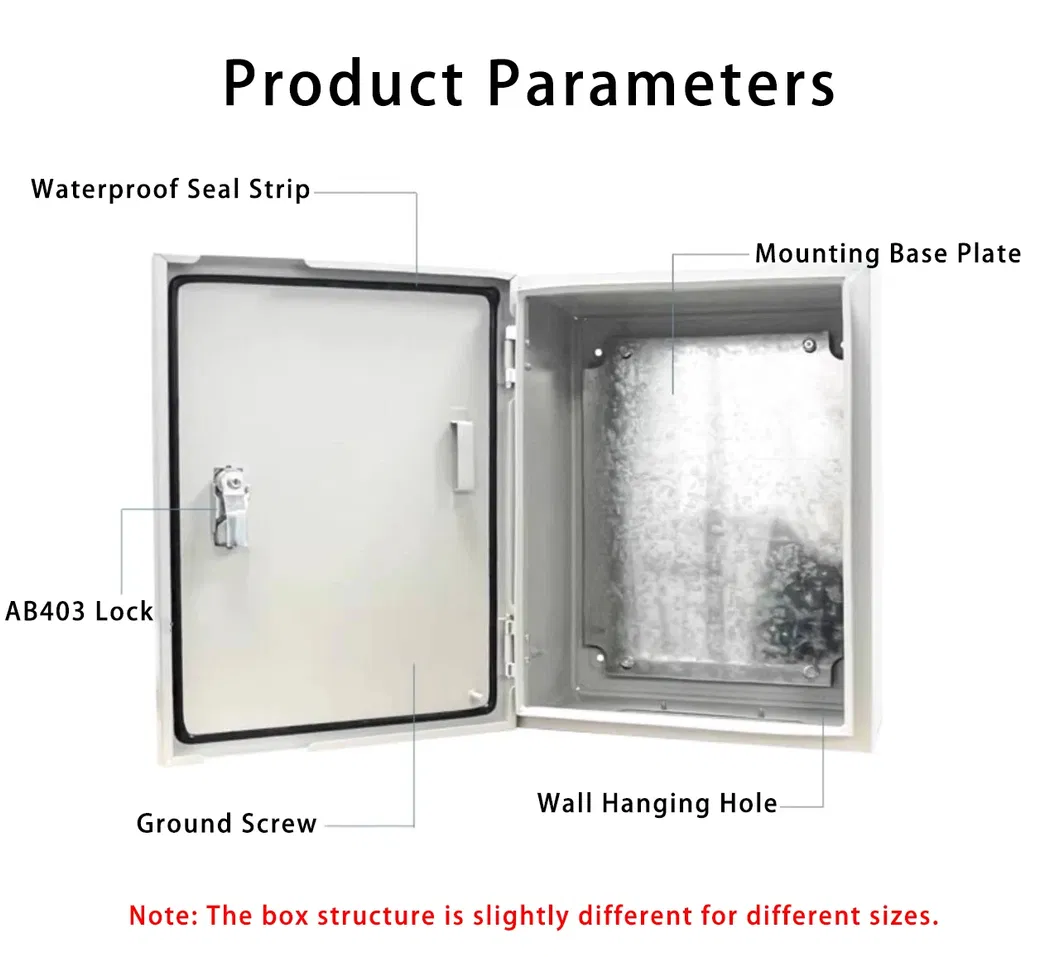 Wall-Mounted Project Distribution Box for Electronic with Mounting Plate