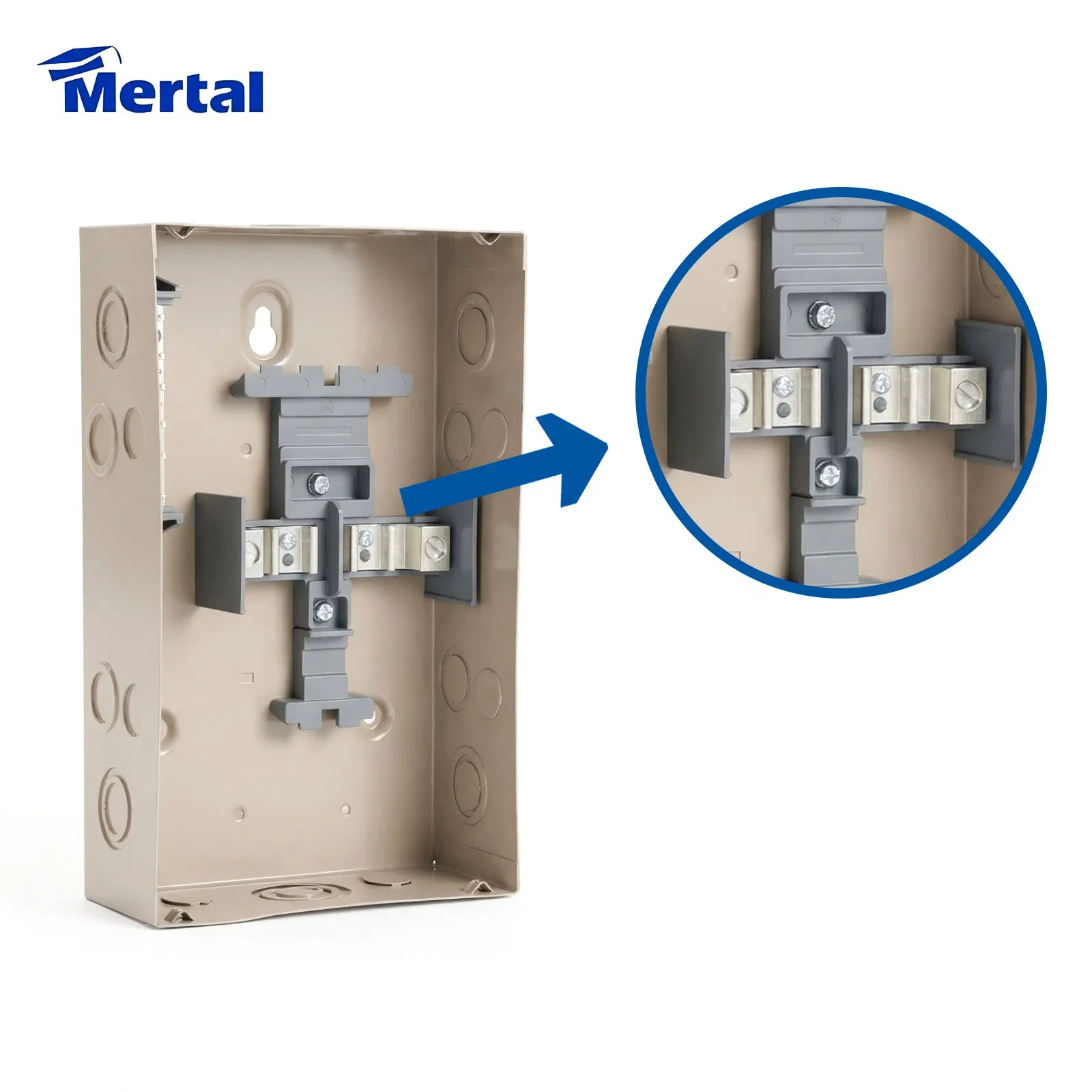 Top Sell 8 Way Single Phase Wall Mounted MCB Distribution Box Enclosure