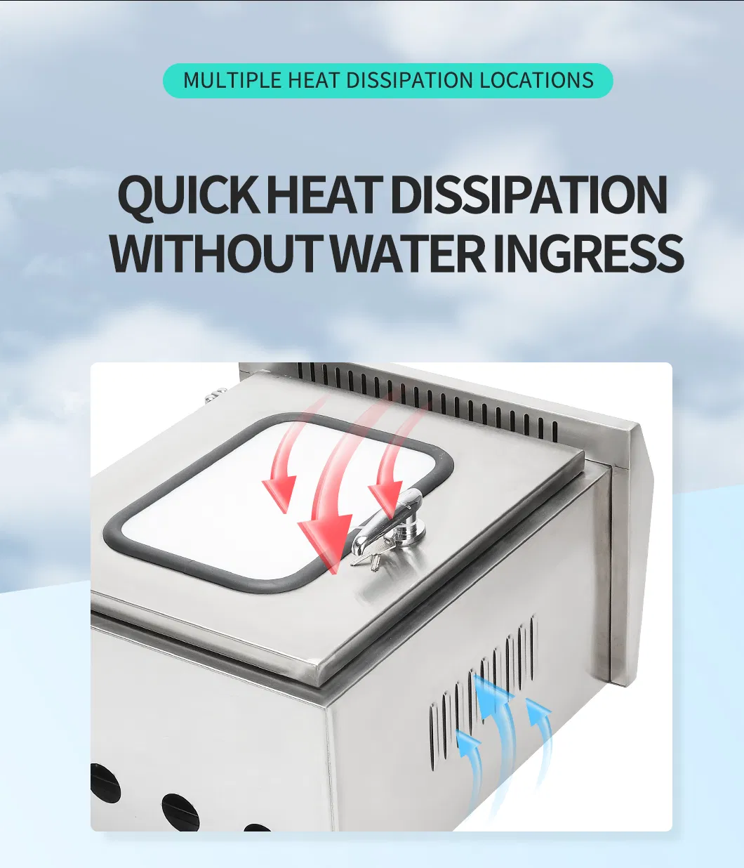 Outdoor Double-Layer Door Stainless Steel Distribution Box