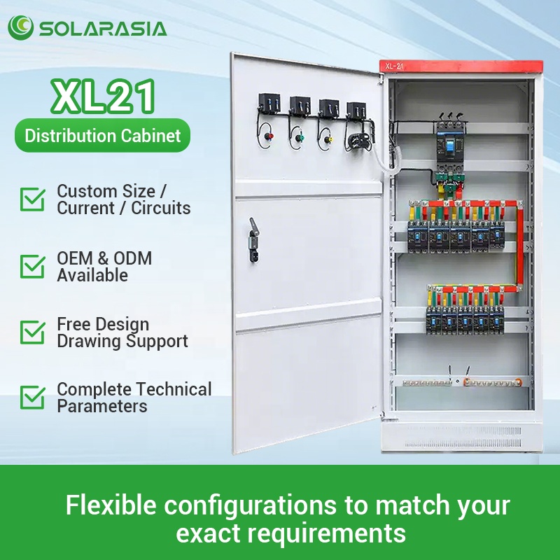 XL-21 Low Voltage Switchgear Distribution Cabinet Metal Enclosed Green Power Industrial Switchgear air Insulated Panel Boxes