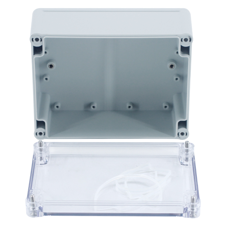 160X120X75mm OEM Medium Size Low-Voltage Electronic ABS Housing IP66 65 Outdoor Waterproof Plastic Power Switch Distribution Box