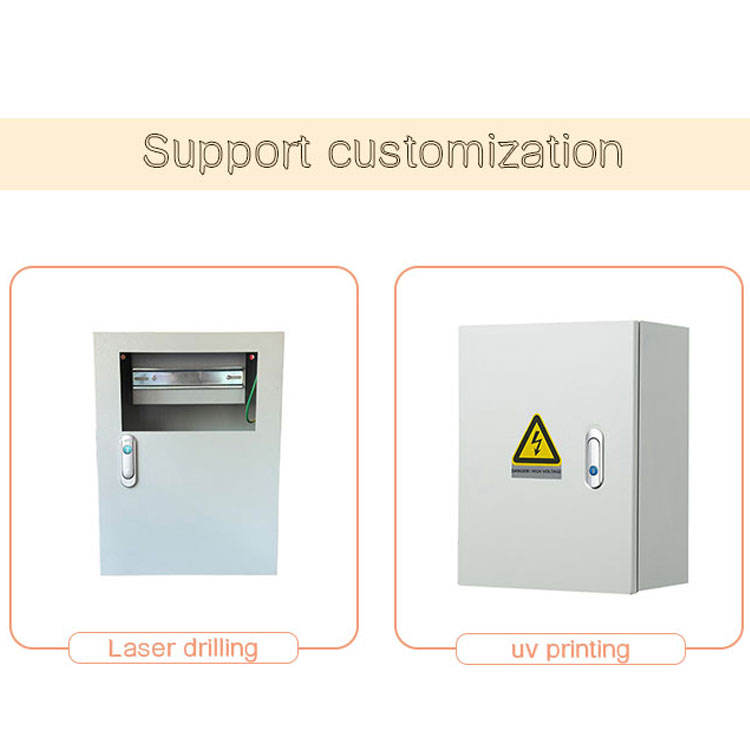 Wall Mounted Stainless Steel Ip54 Outdoor Thermal Sprayed Base Box Electrical Distribution Cabinet Power Equipment