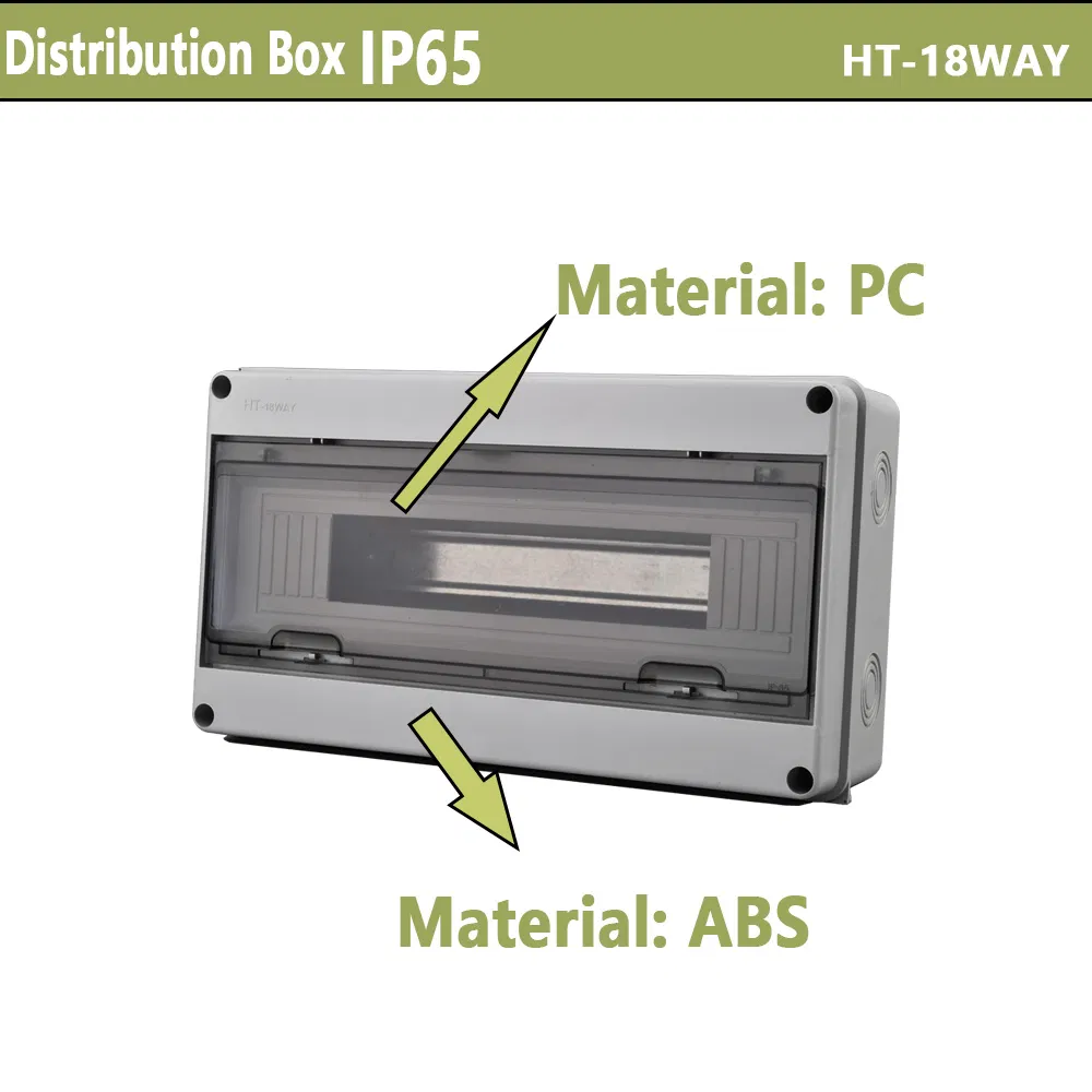 Tulabu Hot Deal Rated 18-Connector Low-Voltage Durable ABS Electrical MCB Power Distribution Box