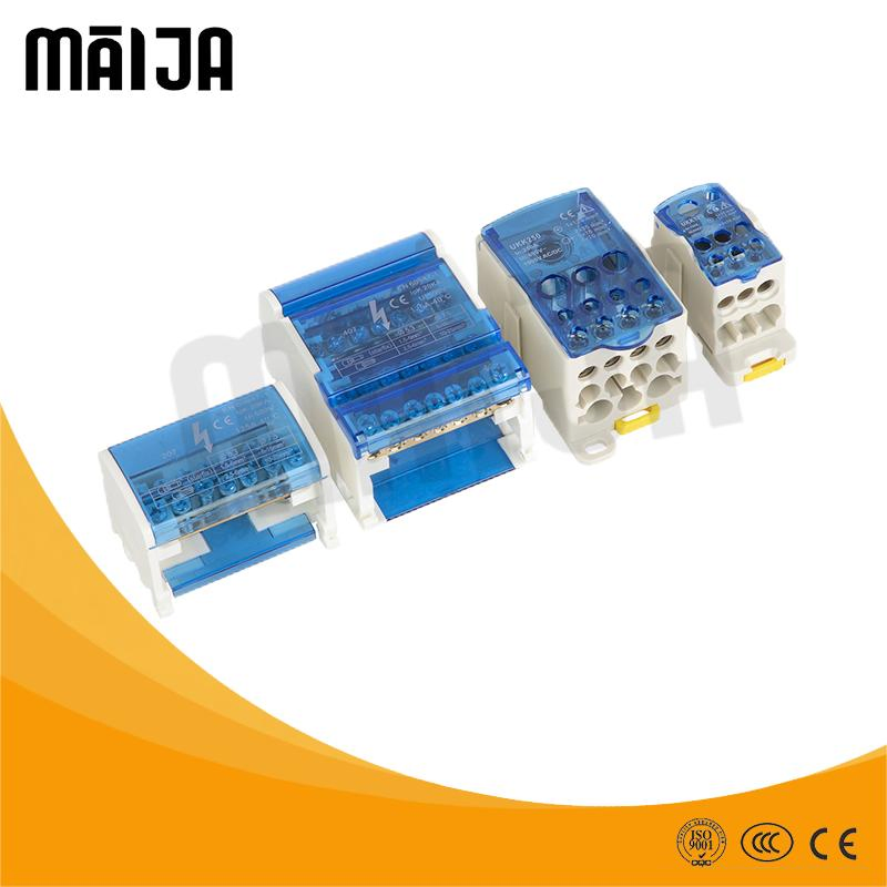 Ukk 400A Installation Panel Mounted Modular Wire Connector Junction Box Unipolar Ukk Series DIN Rail Power Distribution Block