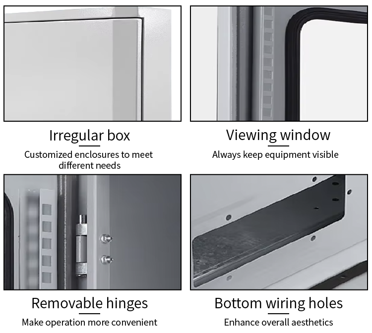 Wall-Mounted Stainless Steel IP54 Outdoor Thermal Sprayed Base Box Electrical Distribution Cabinet Power Equipment