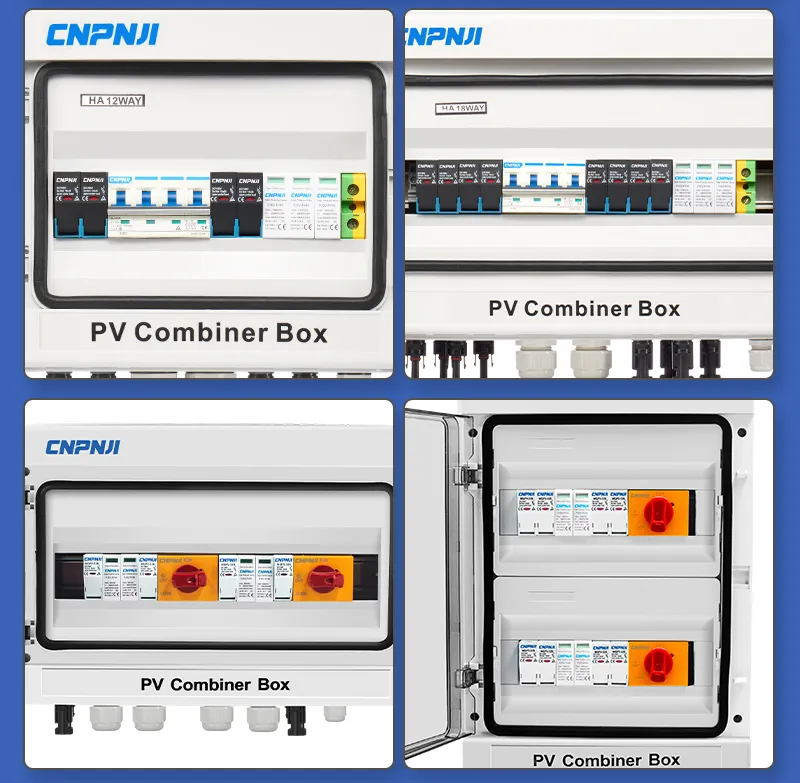 Photovoltaic Power Convergence AC DC Distribution Box Lightning Protection Intelligent Convergence Box Solar 16 in 1 out 1000 Grid-Connected