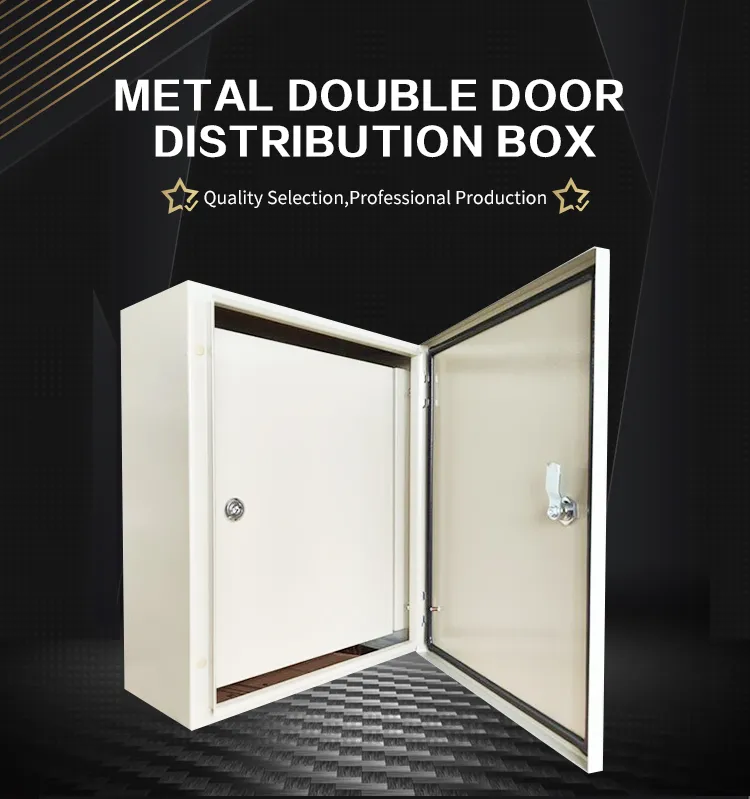 Waterproof and Dustproof Wall Mounted Double Door Metal Distribution Box