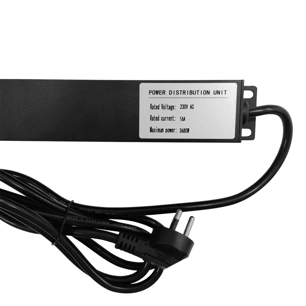 1U 8-Port Aluminum Alloy Shell Rack Cabinet Power Distribution Unit PDU Socket, Thailand 250V 16A