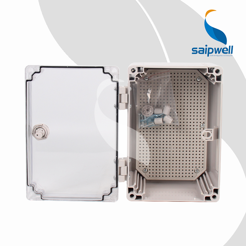 SAIPWELL ABS/PC Distribution Box Outdoor IP66 Waterproof Dustproof Electric Switch Control Wire Box Custom CE ROHS Certified