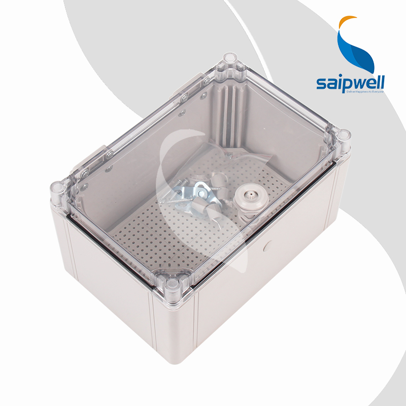 SAIPWELL ABS/PC Distribution Box Outdoor IP66 Waterproof Dustproof Electric Switch Control Wire Box Custom CE ROHS Certified