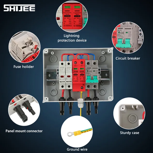 High Efficiency Photovoltaic Combiner Box Components
