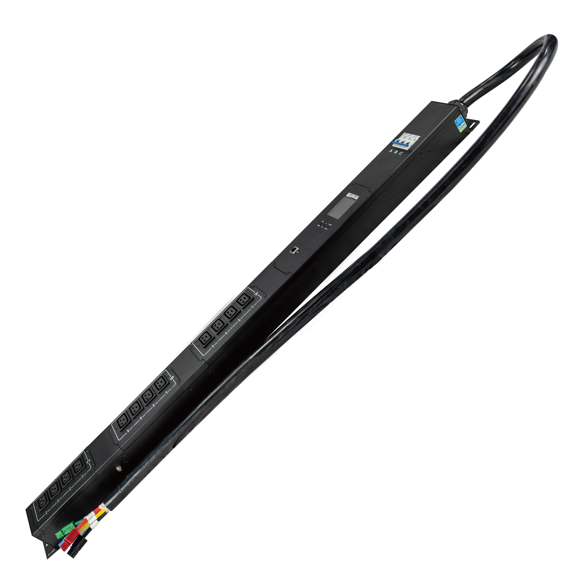 Multi-functional Power Distribution Unit with Outlets and Network Ports 1U PDU with USB and Ethernet Ports