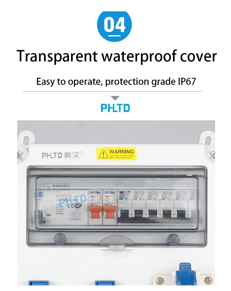 Industrial socket box waterproof test