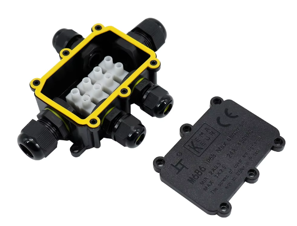 Durable PC PA66 Enclosure IP68 Waterproof Connection Box Outdoor Electrical Junction Box LED Power Connection