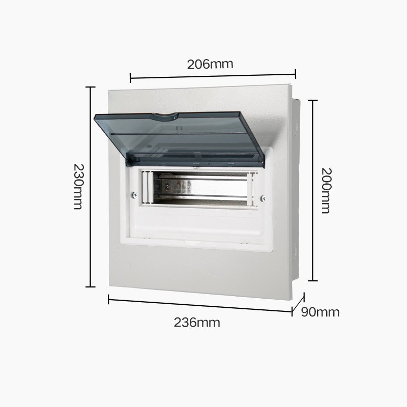 Quanshi Distribution Box Pz30 Electronic Enclosure dB Box Concealed MCB Circuit Breaker Board Wall Mounted for Household Lighting