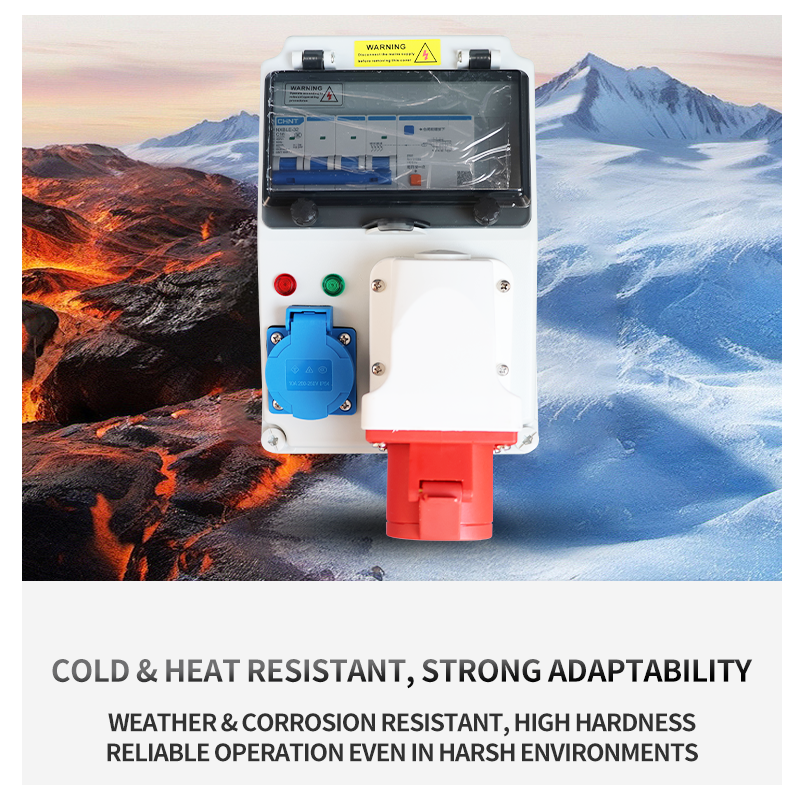 Industrial Outdoor ABS IP44 Waterproof 6-way 220V Power Distribution Box Portable Plastic Yihe YH