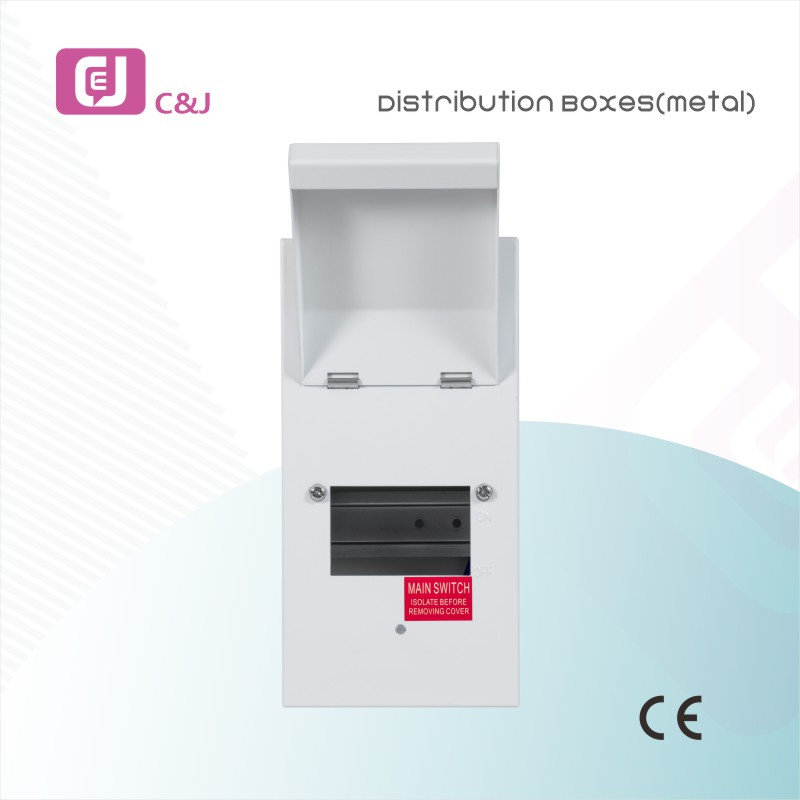 China Supplier 4way Surface Metal Consumer Unit Distribution Box with DIN Rail Modular Kit