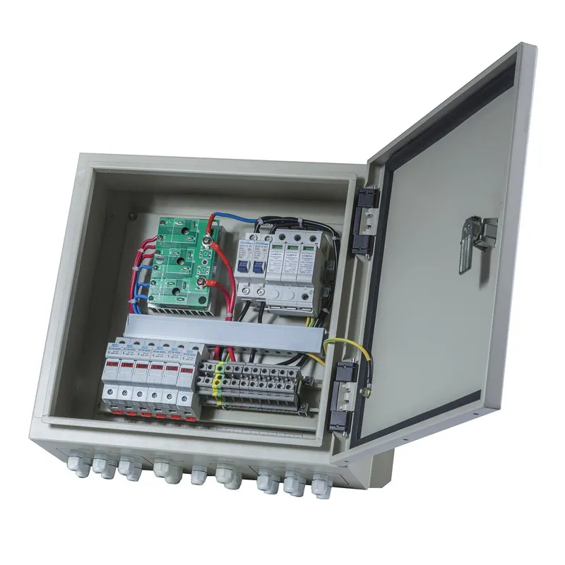 Waterproof IP65 PV Solar Array Combiner Box Power 3 Phases Distribution Box