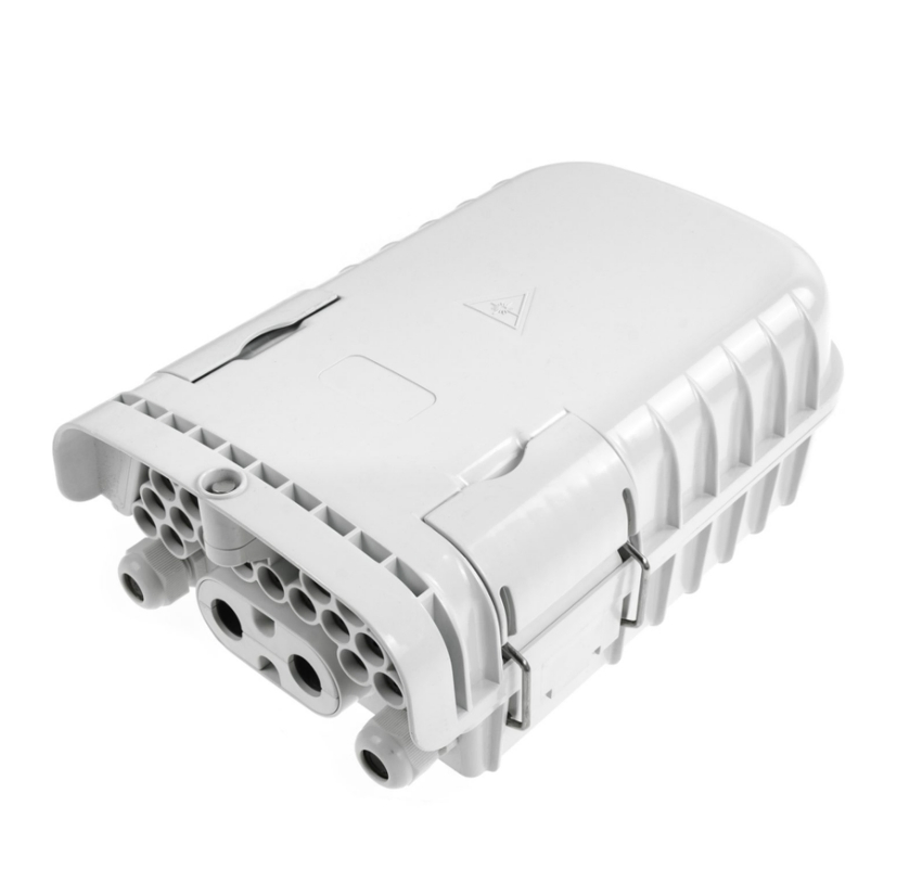 16 Ports Wall Mounted Fiber Optic Distribution Box with Mini or Lgx PLC Splitter