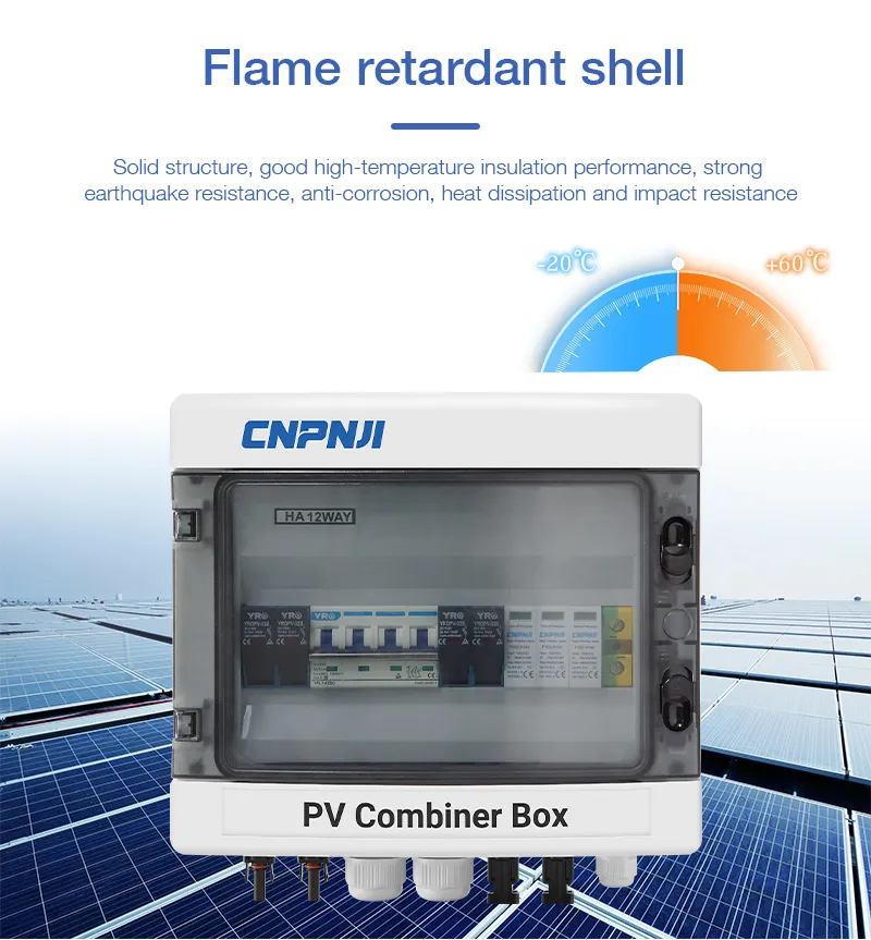Power Distribution Box Smart Combiner Box for Solar Panel 2in 1out