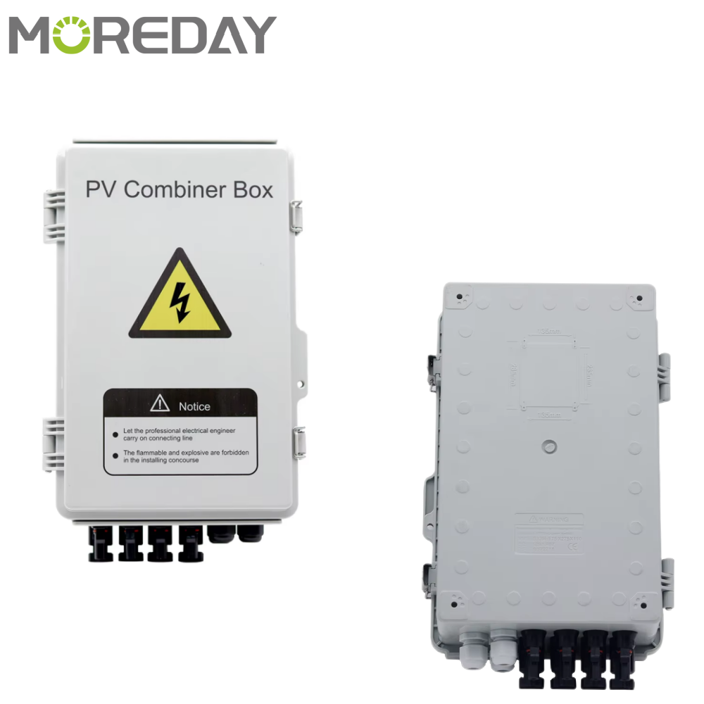 MOREDAY IP65 Plastic Enclosure DC 4/1 6/1 12/1 PV Combiner Box Smart String Box for Solar Outdoor Use