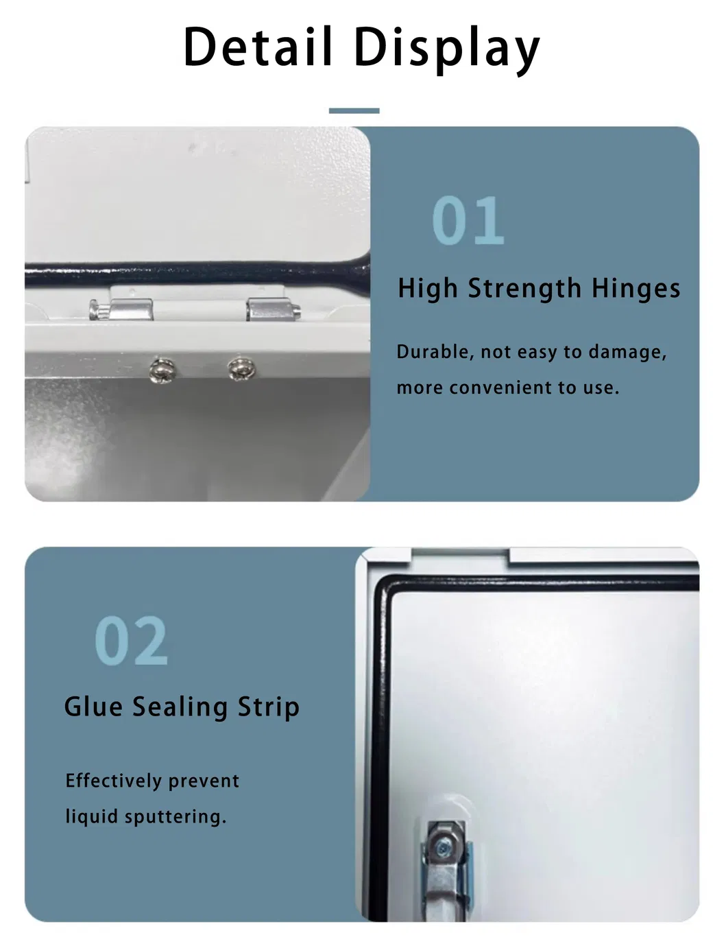 Wall-Mounted Project Distribution Box for Electronic with Mounting Plate