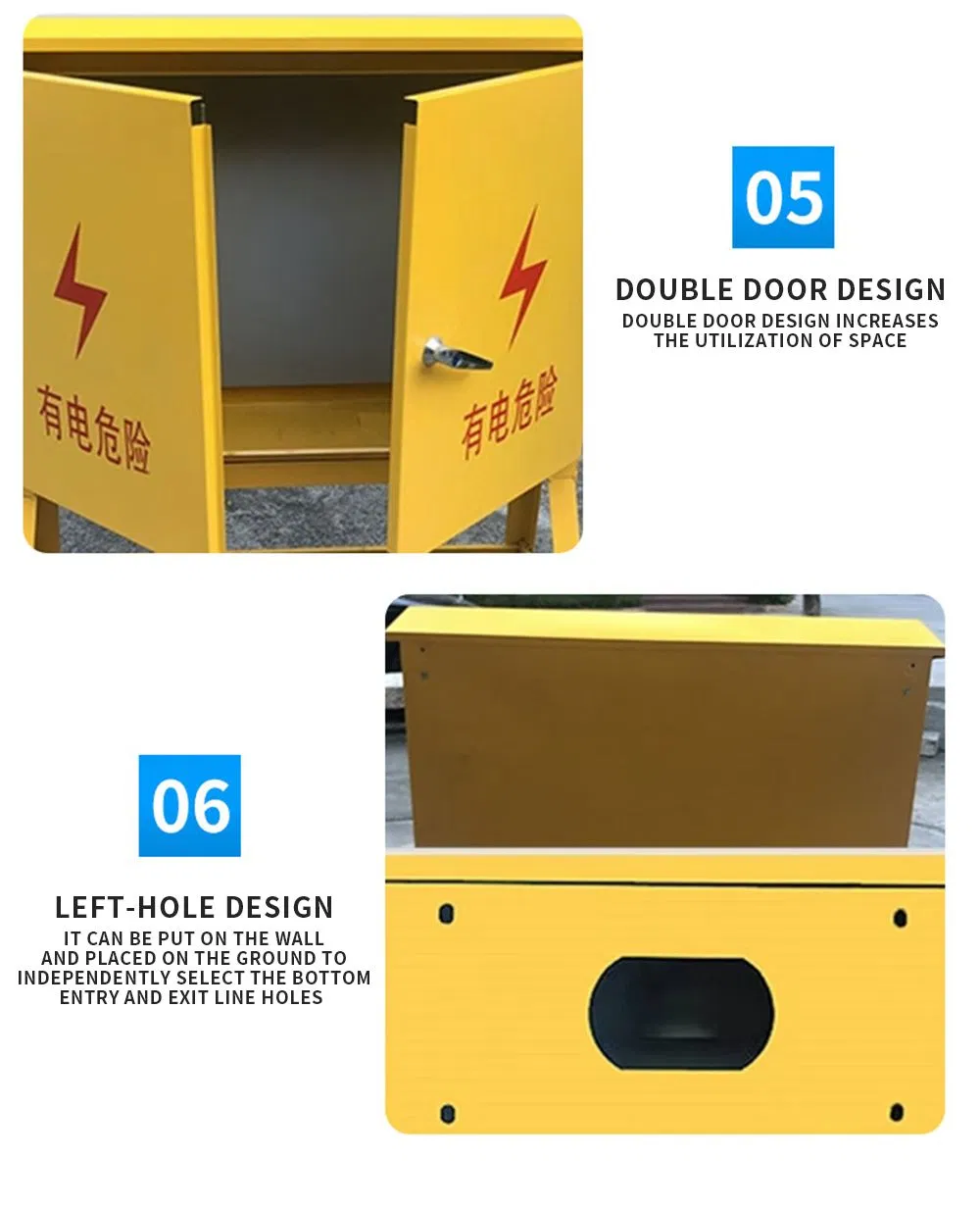 600*500*200 Outdoor Wall-Mounted Rainproof Distribution Board Metal Enclosure Junction Box
