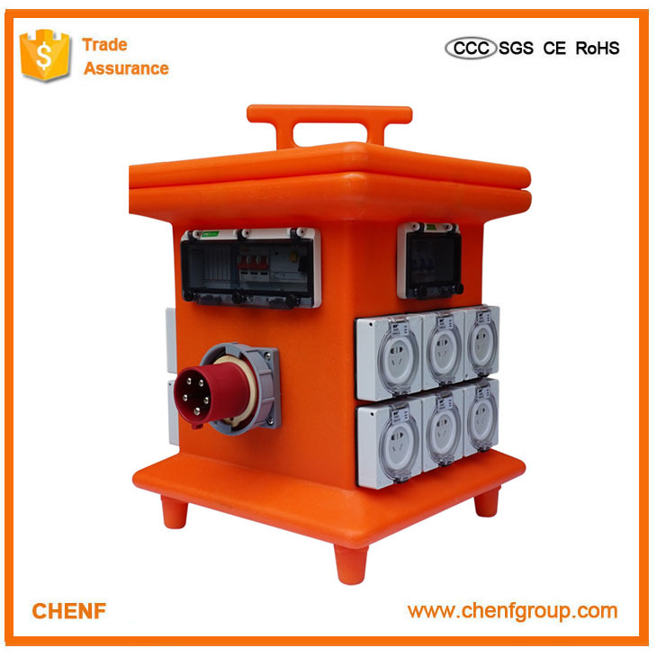 Outdoor Customized Electrical 3 Phase Industrial Portable Power IP67 Waterproof Distribution Box for Australia