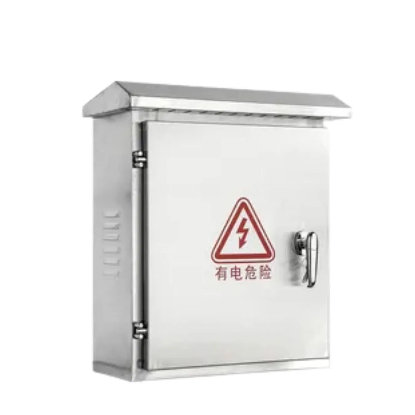 Outdoor Stainless Steel Power Distribution Cabinet Box, Outdoor Rainproof Box, Wall-Mounted Distribution Box 400*300*160mm 0.6/0.8mmthickness