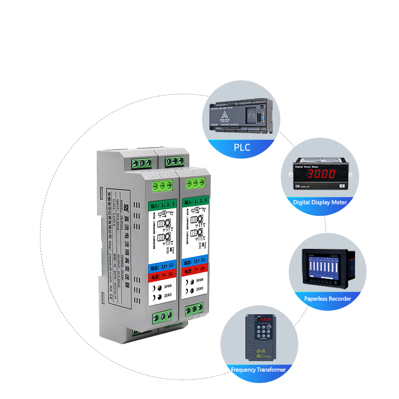DC Current Input Distribution Isolator 24V Power Distribution 2500VAC Isolation DIN Rail Mount For 2/3-Wire Transmitters