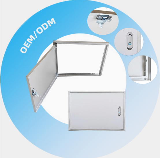 Stainless Steel 1.0mm Thick IP4X Access Cover Plate Interior Embedded Distribution Box Housing