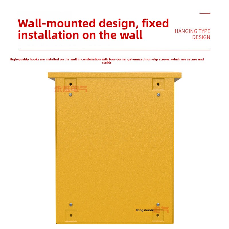 Outdoor Yellow IP30 400V Temporary Distribution Box For Construction Site With 50x40 And 80x60 Sizes