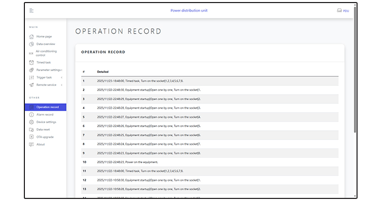 Operation Log