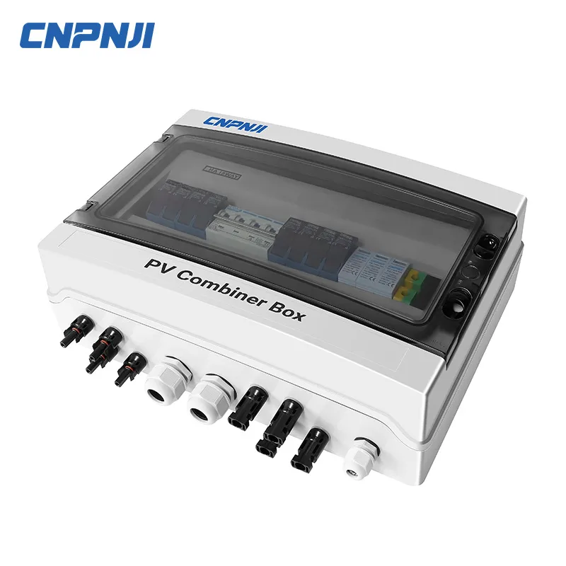 Photovoltaic Power Convergence AC DC Distribution Box Lightning Protection Intelligent Convergence Box Solar 16 in 1 out 1000 Grid-Connected