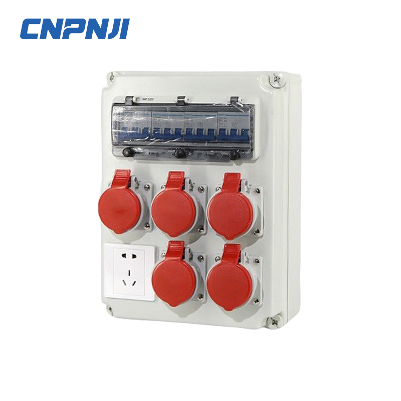 Industrial Power Distribution Box Socket Enclosure Case Waterproof Electrical Panel Equipment Circuit Breaker (MCB) Combination Box