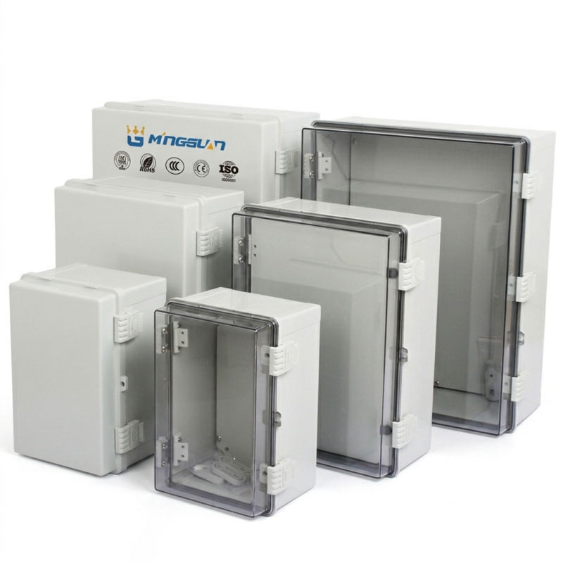 IP66 Waterproof Electrical Enclosure Rustproof ABS Junction Box Durable Plastic Distribution Box With Plastic Latches