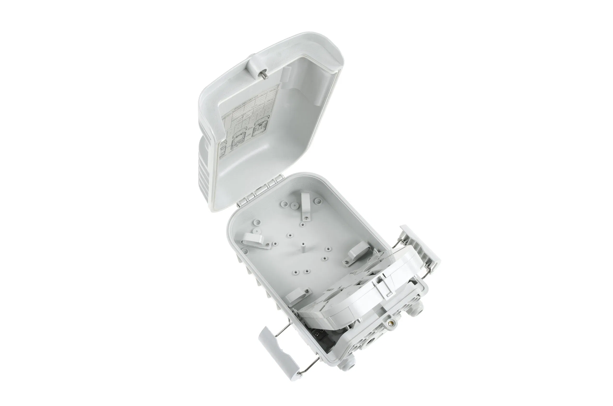 16 Ports Wall Mounted Fiber Optic Distribution Box with Mini or Lgx PLC Splitter