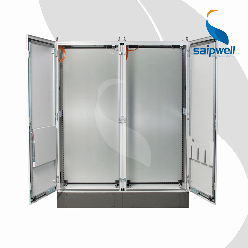 OEM Double Door Outdoor Electric Metal Cabinet Saipwell IP55 Waterproof For Enclosures Power Distribution Equipment