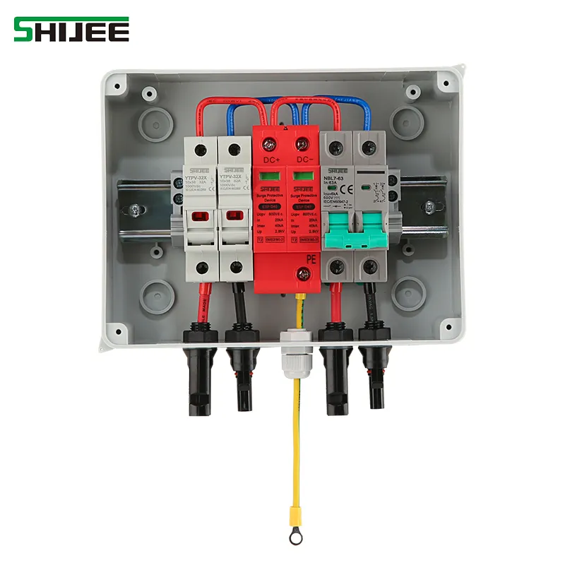 High Efficiency Photovoltaic Combiner Box DC PV Power Distribution Solar Junction Box
