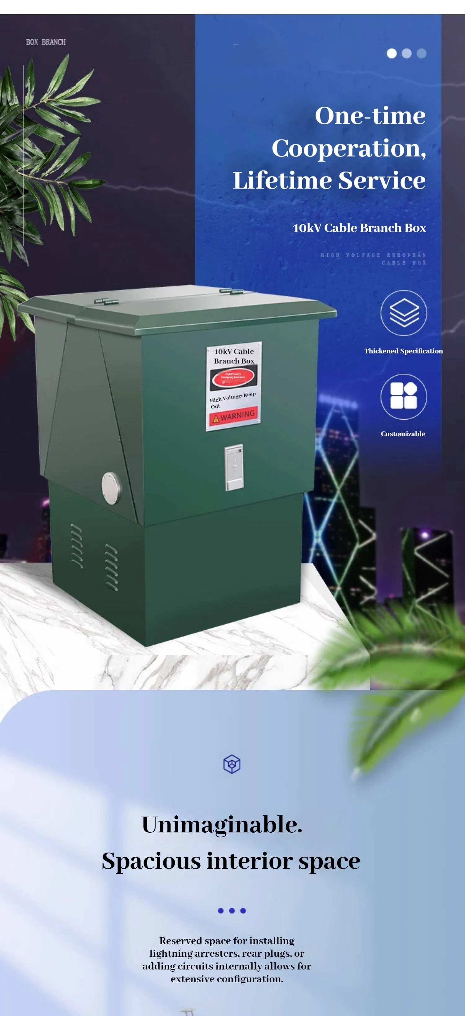 Solar Power Cable Branch Box with Anti UV Coating for Photovoltaic System Power Distribution Work