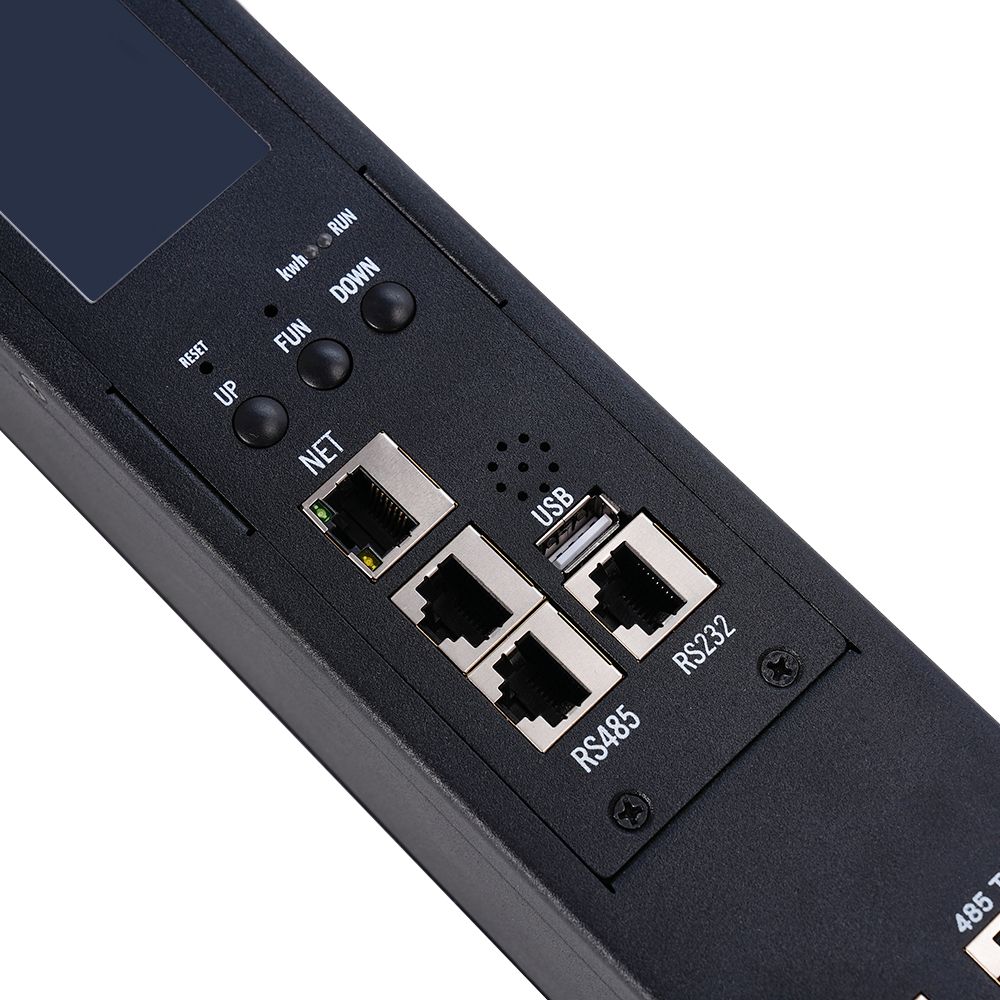 Smart 4 Ports 1.5U IEC Network PDU Popular Power Distribution Equipment with SNMP Cabinet Rack Mount