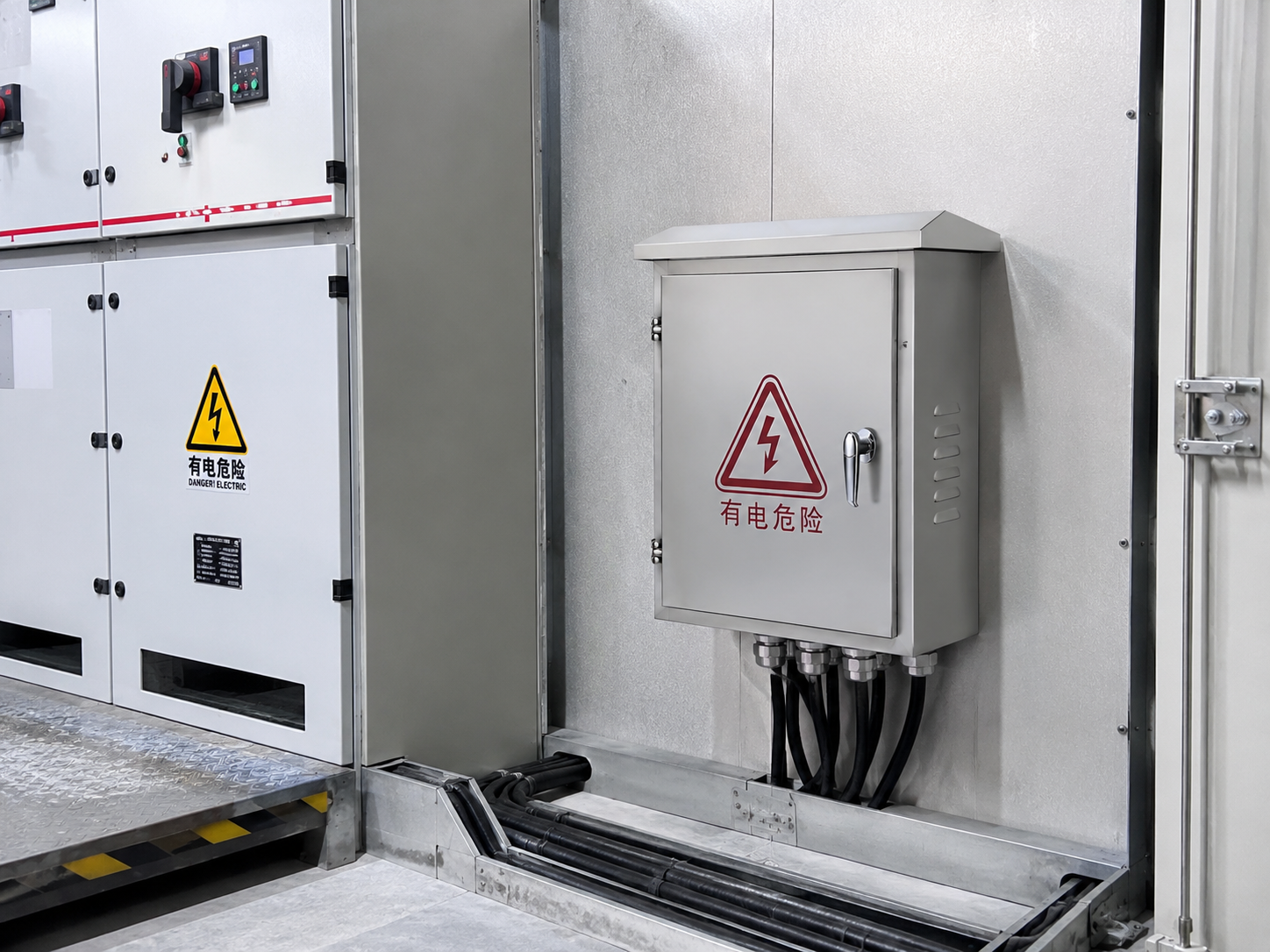 Waterproof Metal Electrical Distribution Box with Socket 380V 630A IP66 Rated for Indoor Construction Use