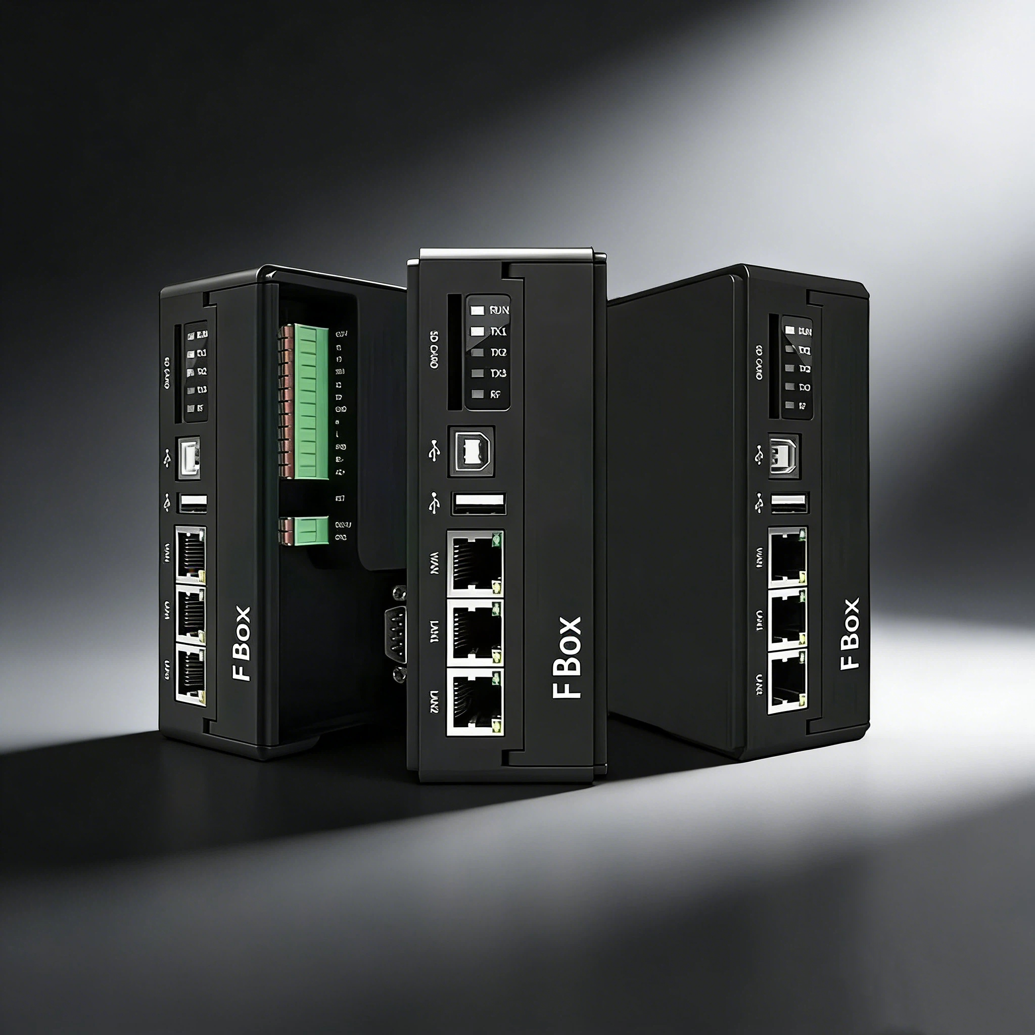 ZONEWU FBOX-4G/WiFi Industrial IoT Gateway, Ethernet Edge Computing Gateway Compatible With Siemens PLC