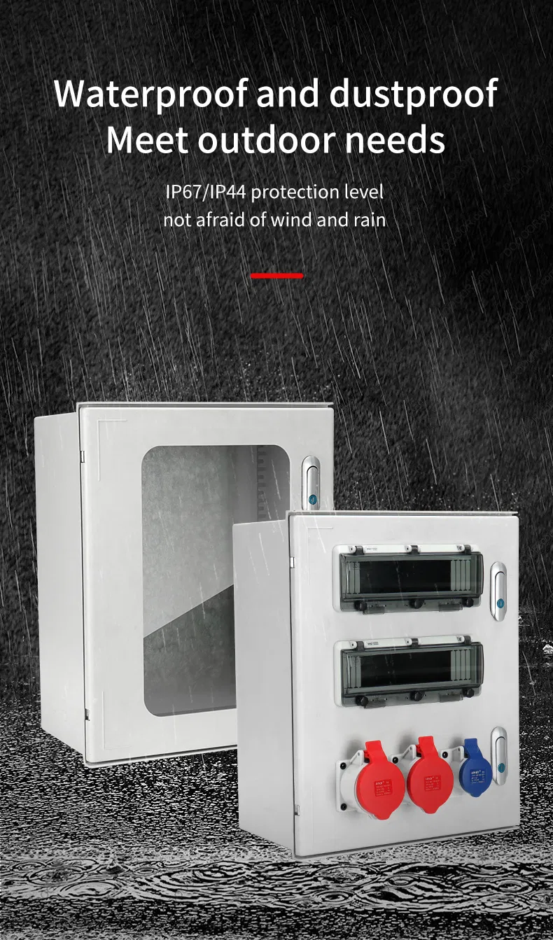 Fiberglass Power Distribution Cabinet Box Open