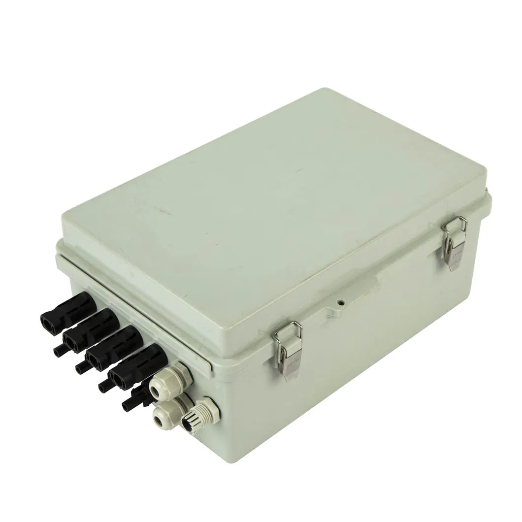 Weatherproof Outdoor Distribution Box with Power Supply, Cable and Lithium Ion Battery for Solar Energy System Power Distribution