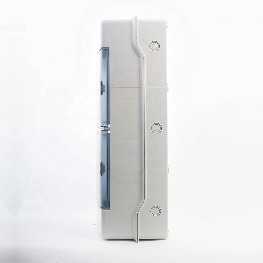 New Design Empty Combiner Box IP65 Outdoor Plastic Distribution Board 39way 3 Din Rail Electrical Distribution Boxes