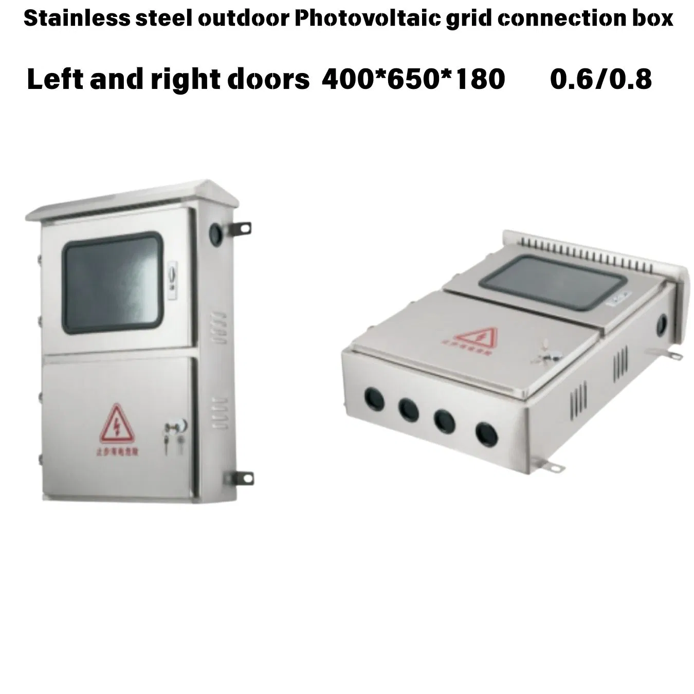 Outdoor Photovoltaic Low-Voltage Grid-Connected Solar Combiner Distribution Box, Power Complete Set Three-Phase Photovoltaic Metering Cabinet 400*650*180mm